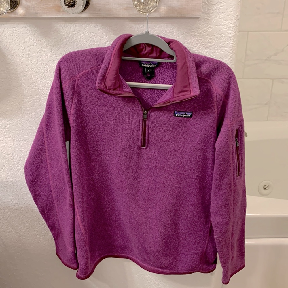 Patagonia womens better sweater 1/4th zip excellent condition XL extra large